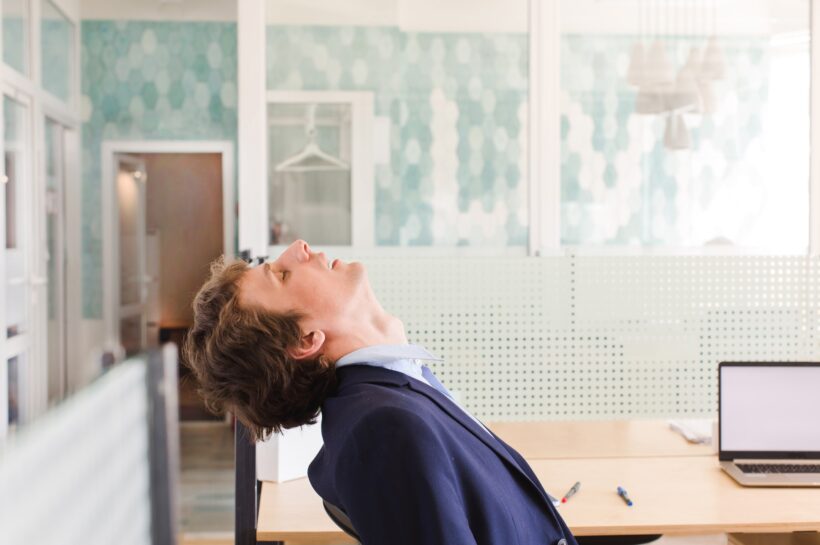 Man masturbating at work