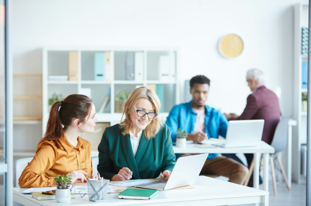 Business people working in team at office